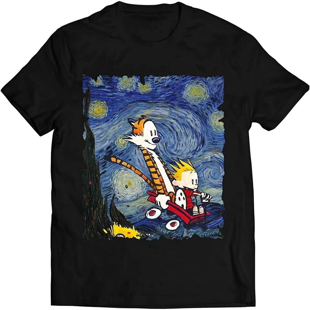 Calvin And Hobbes Shirt Story Night T-Shirt